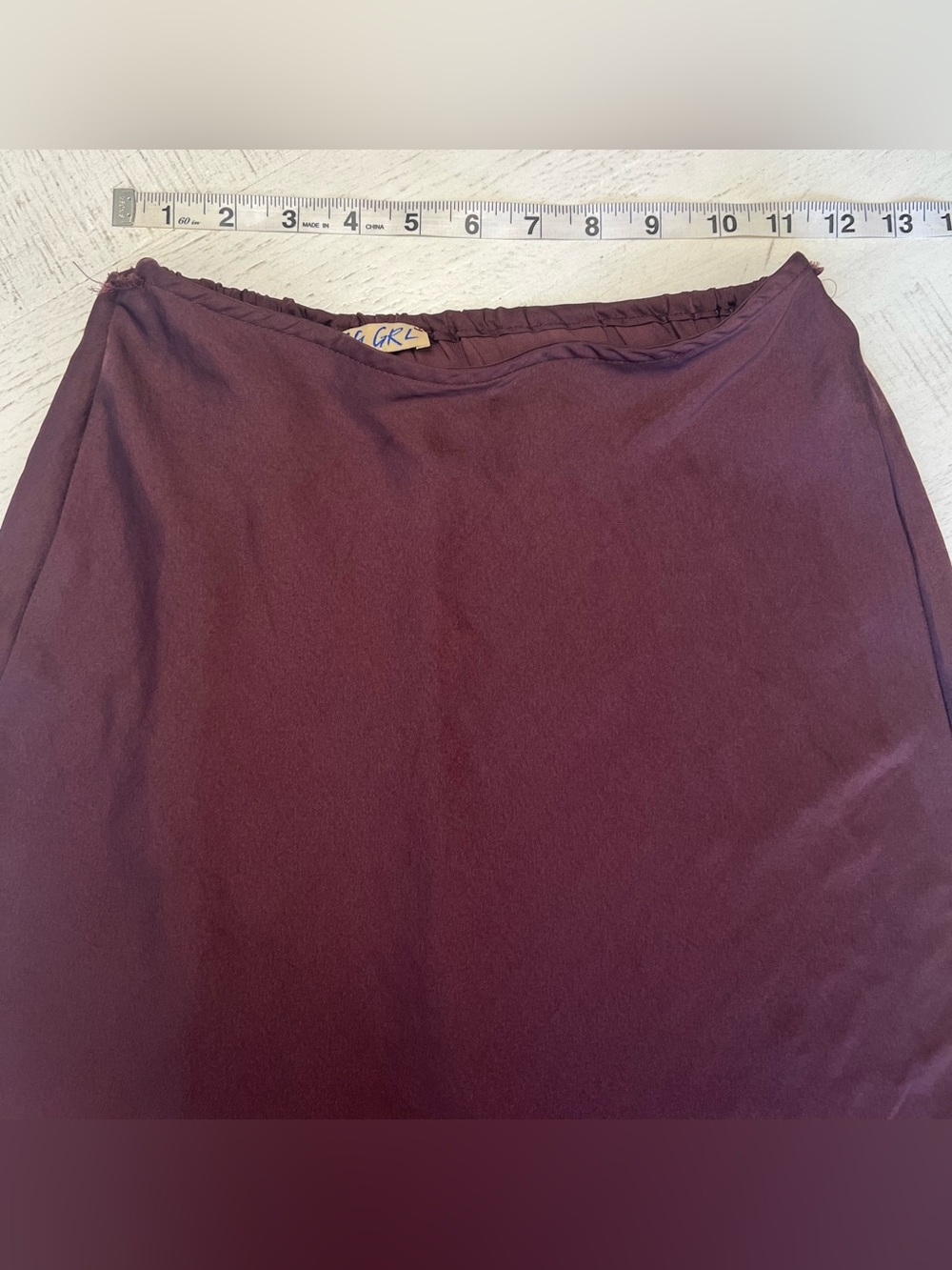 VRG GRL Plum Satin Strapless Maxi Dress - Size 6 AU (US 2 / XS) - Picture 4 of 8